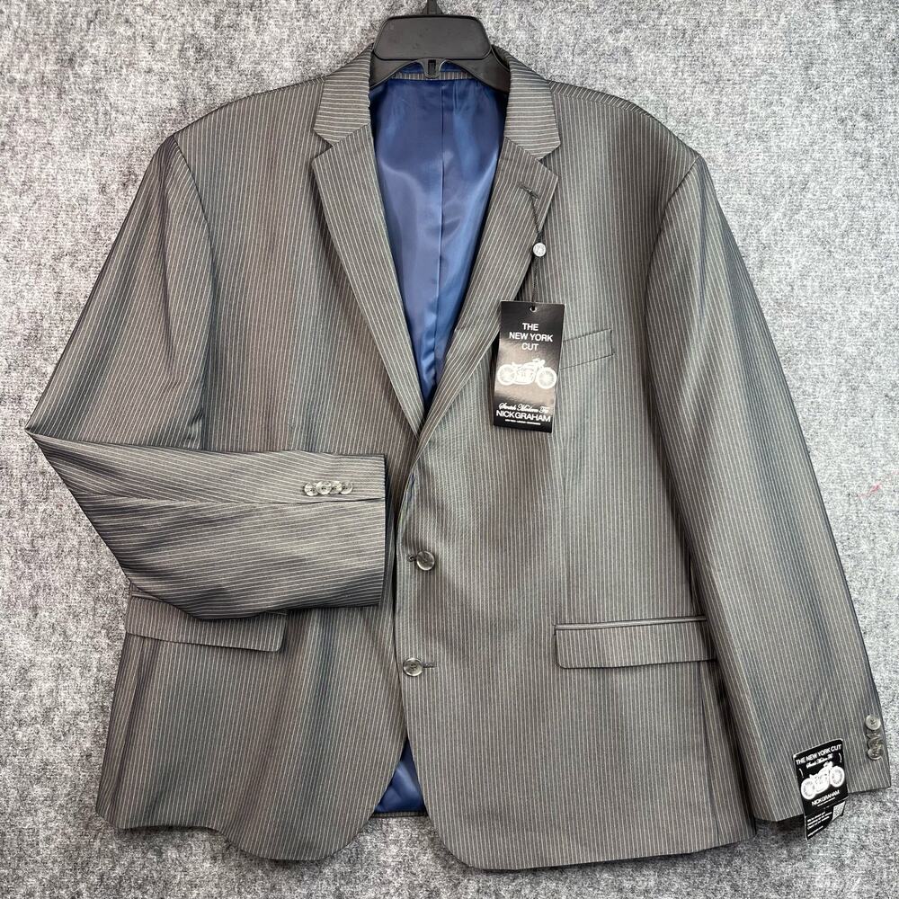 Nick Graham The New York Cut Mens Sport Coat Size 52 R W 46 NWT